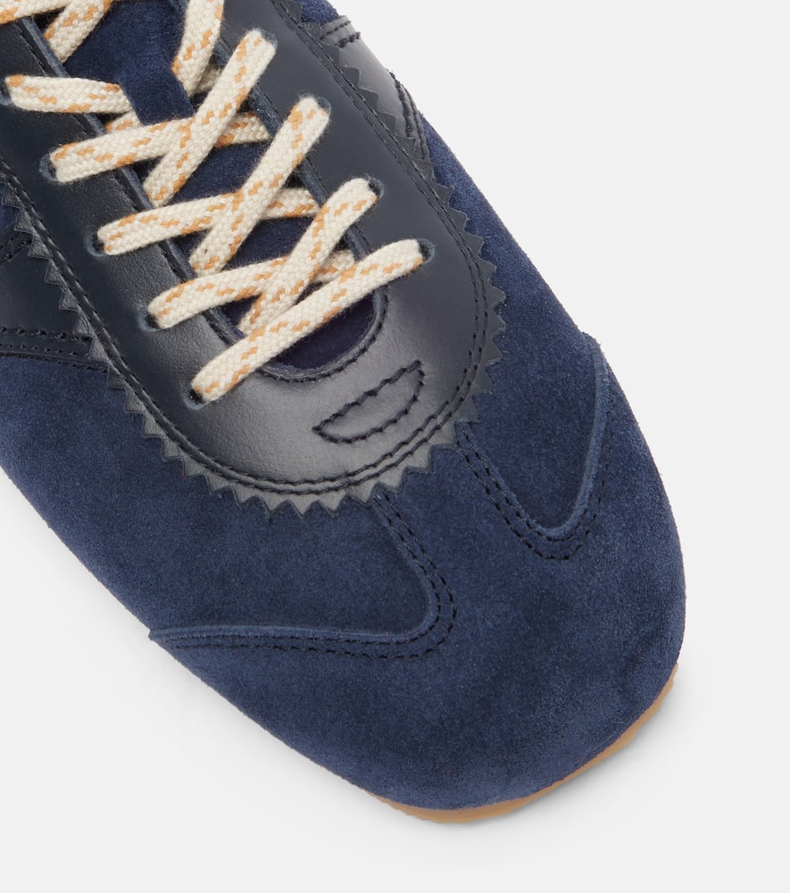 Dries Van Noten Suede Sneakers In Blue