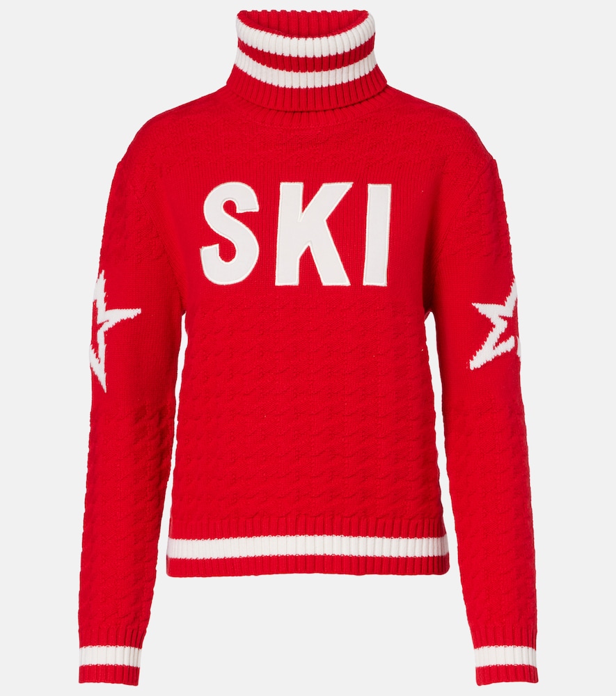 Perfect Moment Glacier Wool Turtleneck Sweater