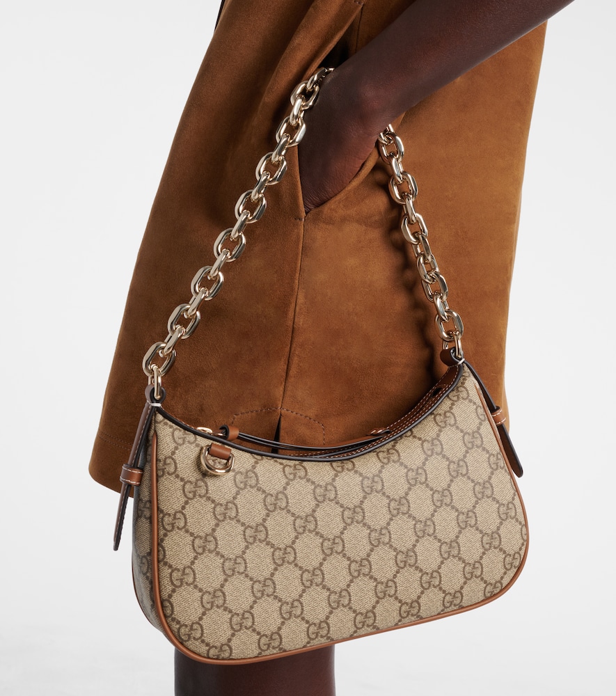 GG Emblem Small Canvas Shoulder Bag
