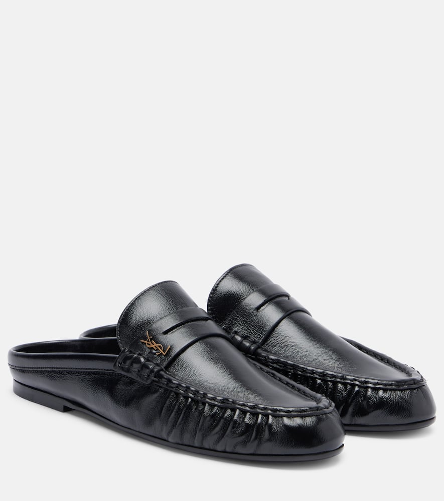 Le Loafer leather mules