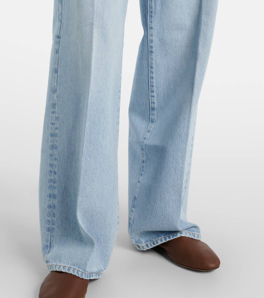 Frame Collegiate Wide-leg Jeans In Blue