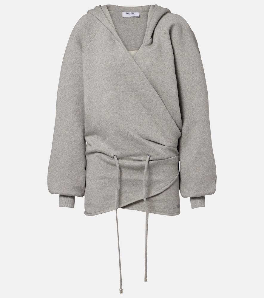 The Attico Cotton jersey sweatshirt dress