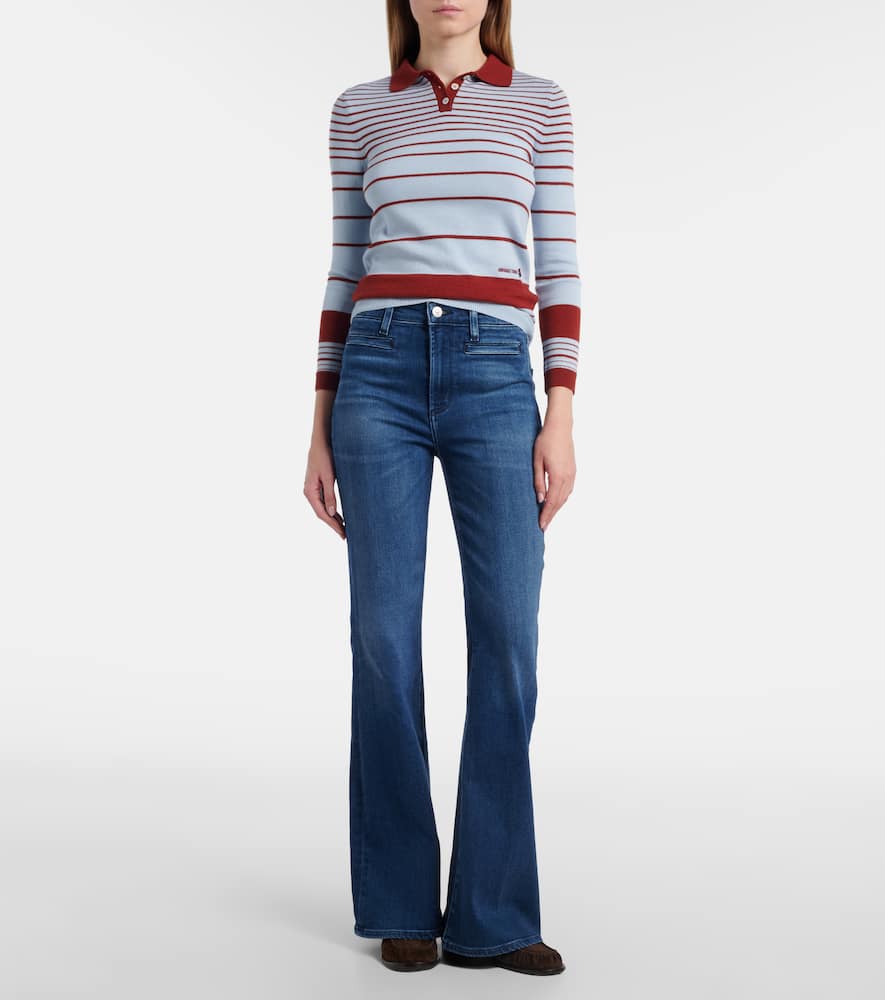 Citizen Of Humanity Lilah Flare High-rise Flared Jeans In Blue