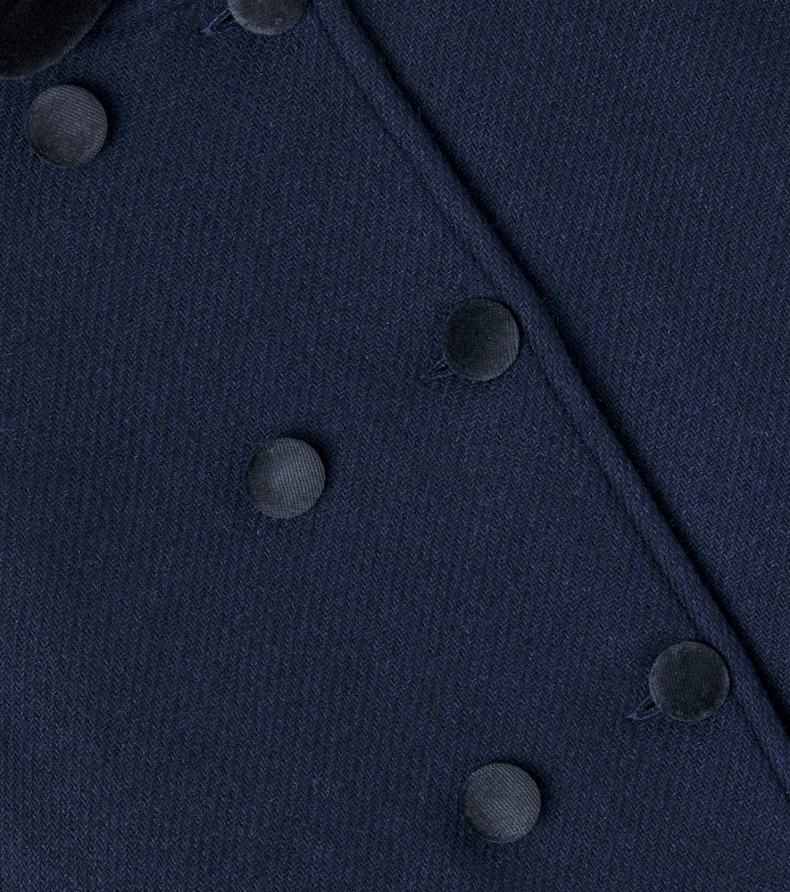 La Coqueta Arrieta Wool-blend Coat In Blue