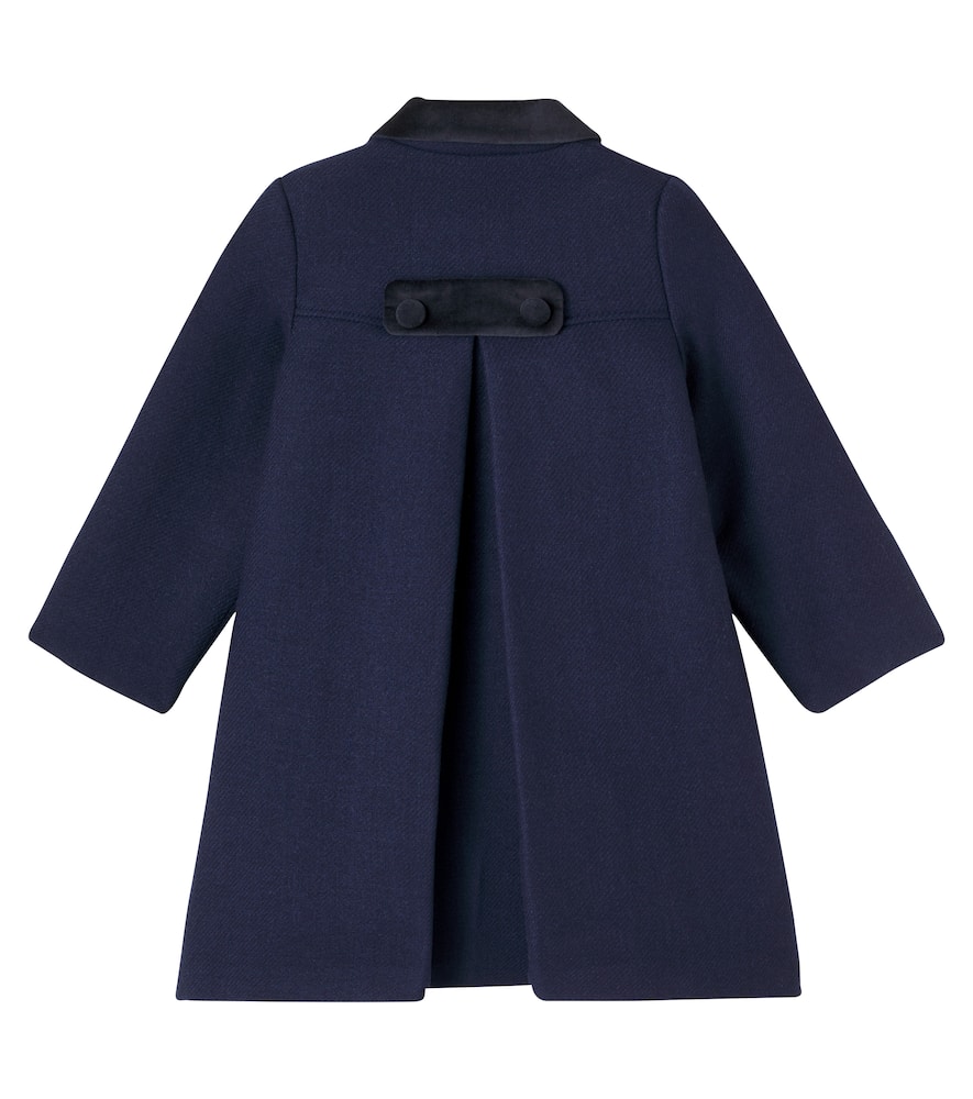La Coqueta Arrieta Wool-blend Coat In Blue