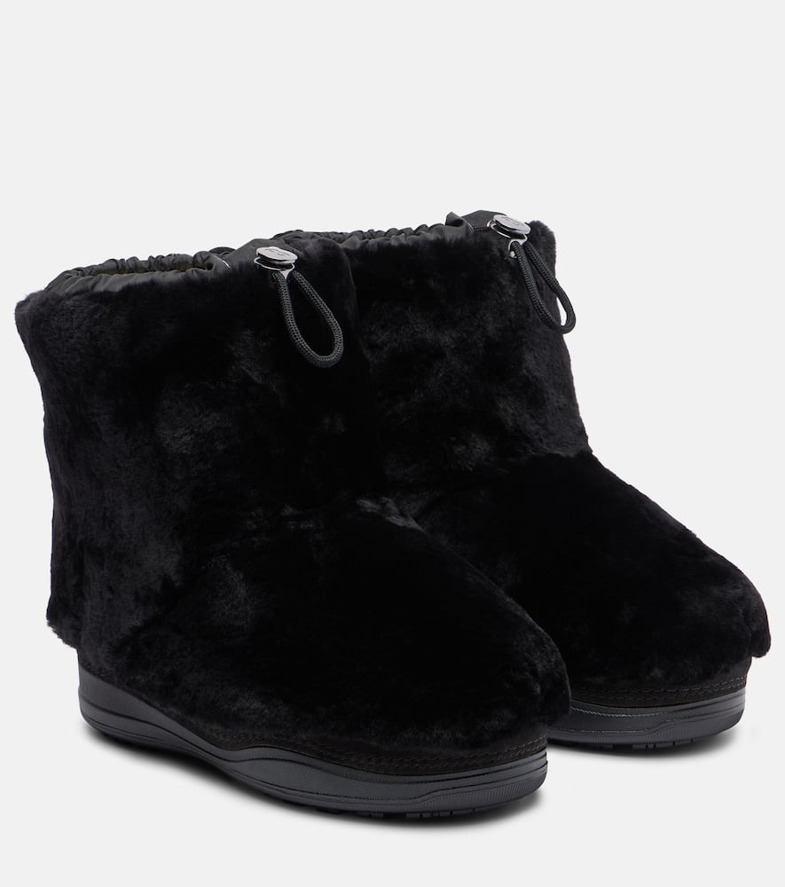 Bogner La Plagne Shearling Snow Boots In Black