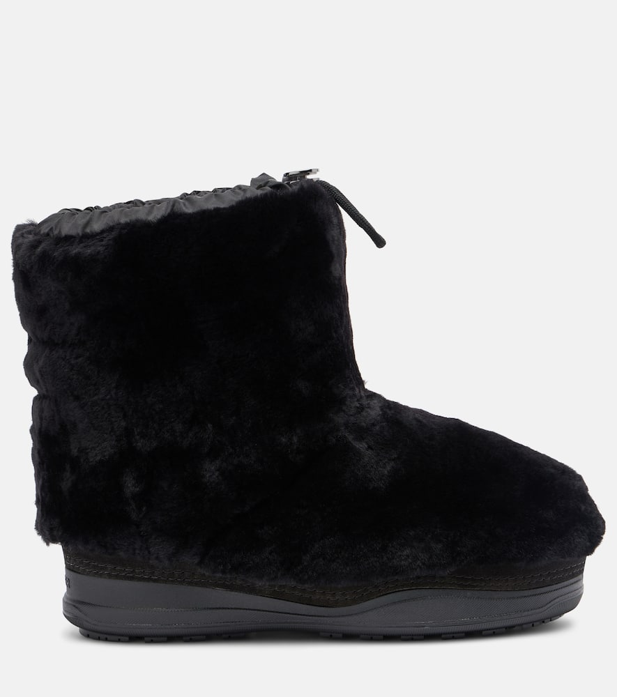 Bogner La Plagne Shearling Snow Boots In Black