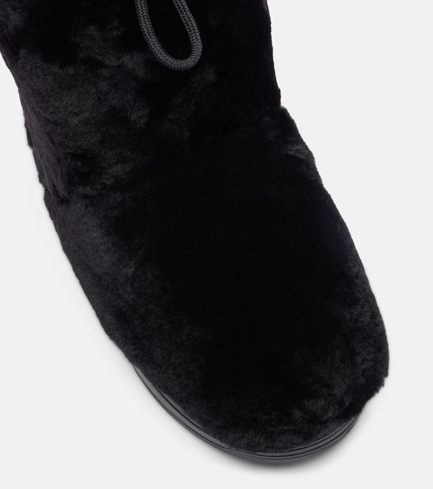 Bogner La Plagne Shearling Snow Boots In Black