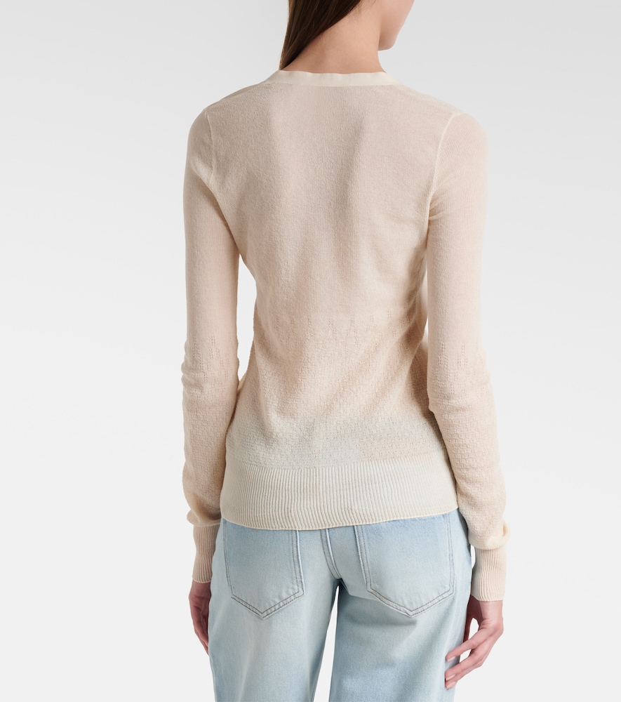  Victoria Beckham Victoria Beckham Cardigan Aus Einem Baumwollgemisch 
