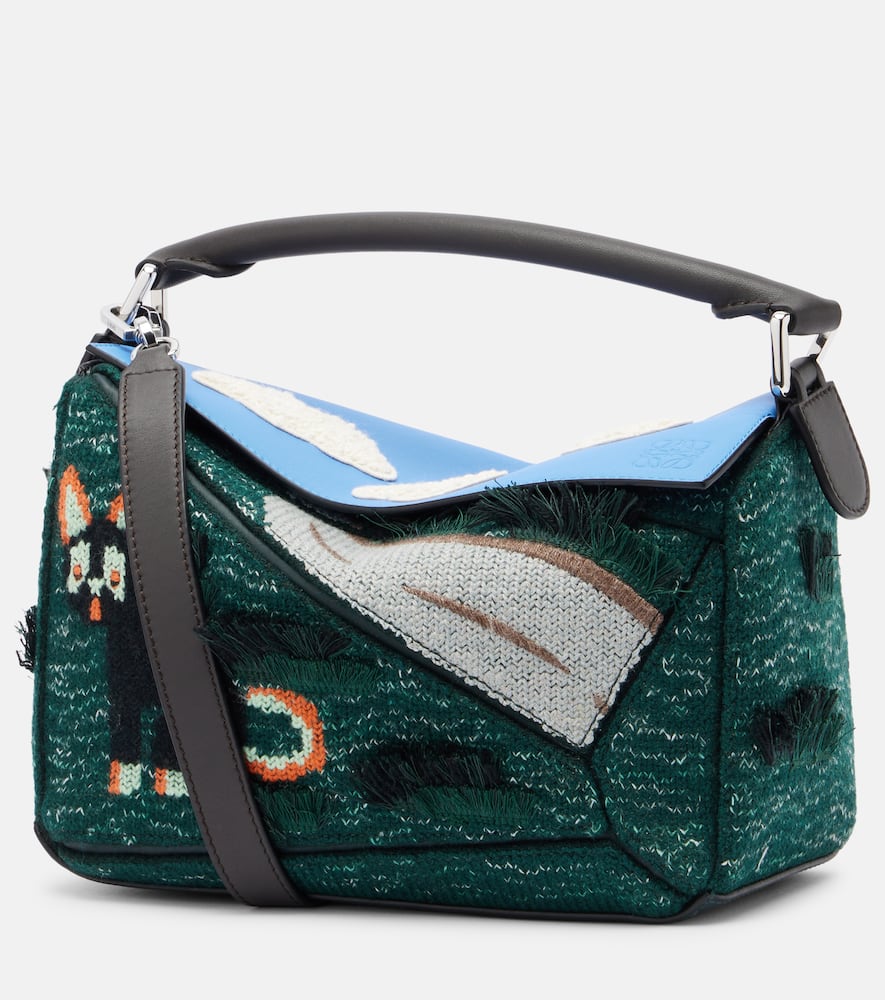 Loewe X Louis Wain Futurist Cat Puzzle Tote Bag In Multi