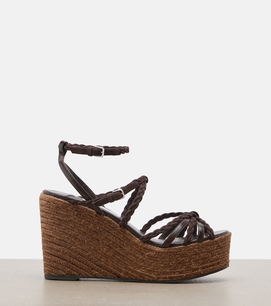  Jimmy Choo Jimmy Choo Espadrille-wedges Nyra Aus Leder 