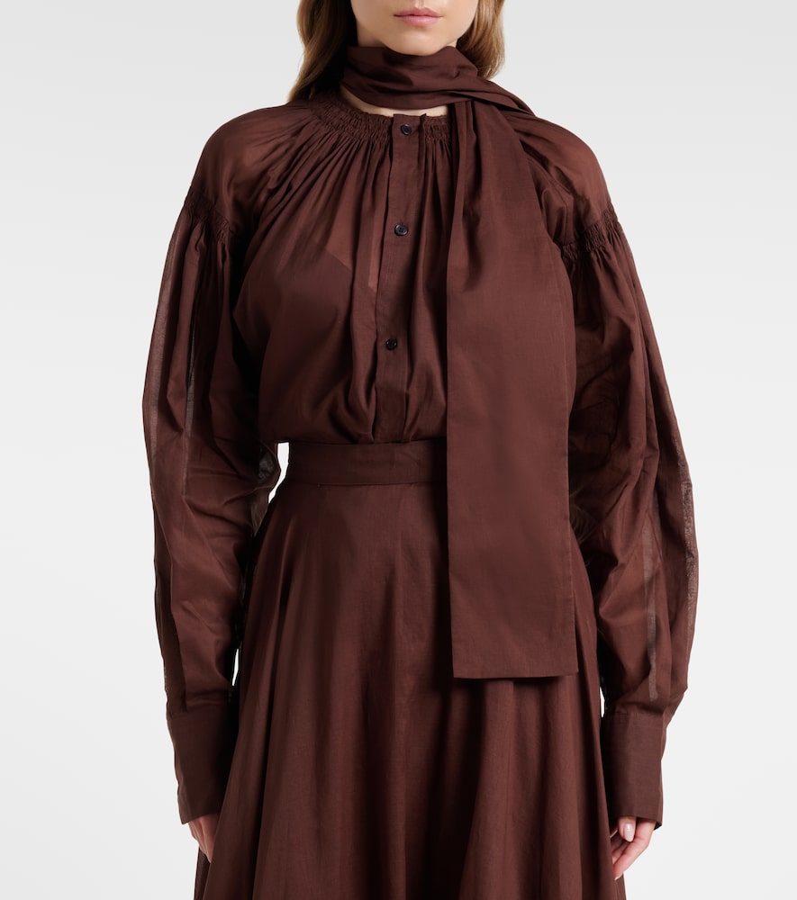  Plan C Plan C Blusa De Algodón Con Lazada 