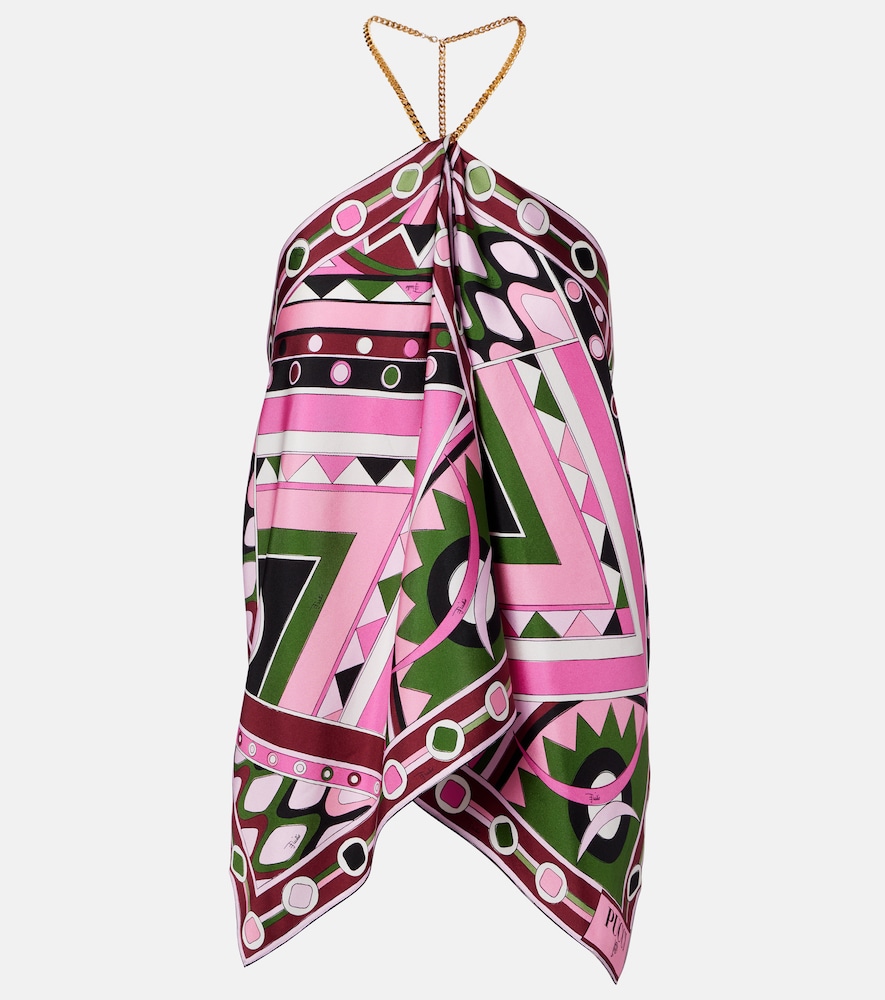 Pucci Vivara silk satin top