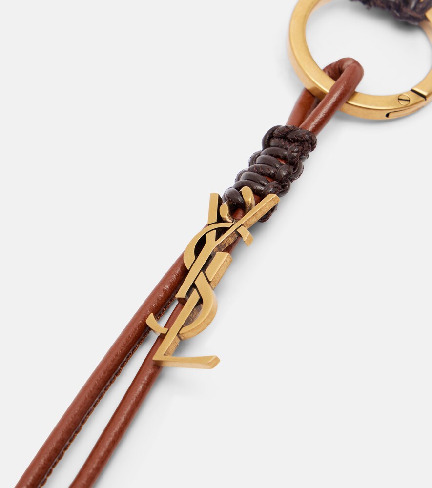  Saint Laurent Saint Laurent Cassandre Leather Keyring 