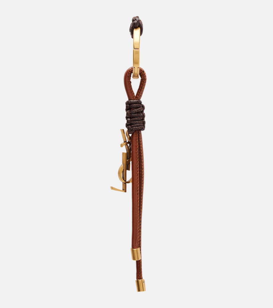  Saint Laurent Saint Laurent Cassandre Leather Keyring 