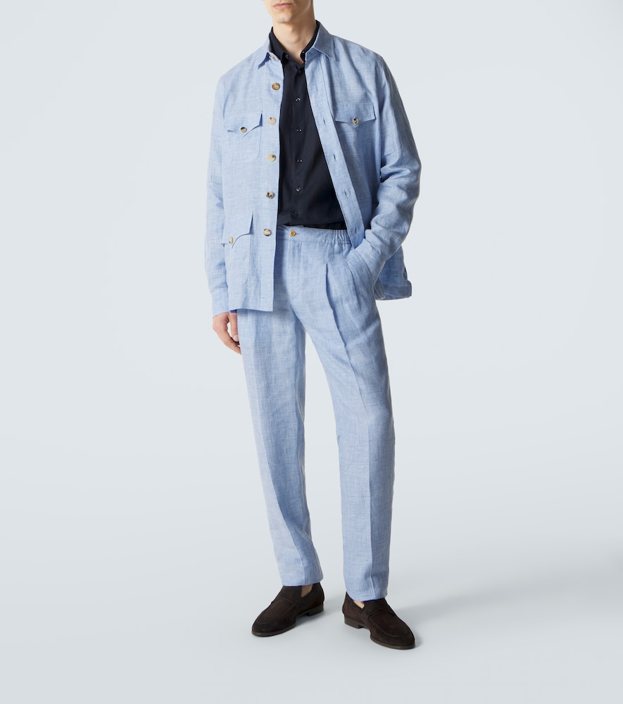  Rubinacci Rubinacci Linen Slim Pants 