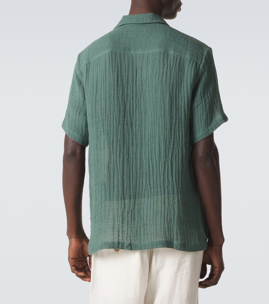 Le Kasha Le Kasha Botad Linen Bowling Shirt 