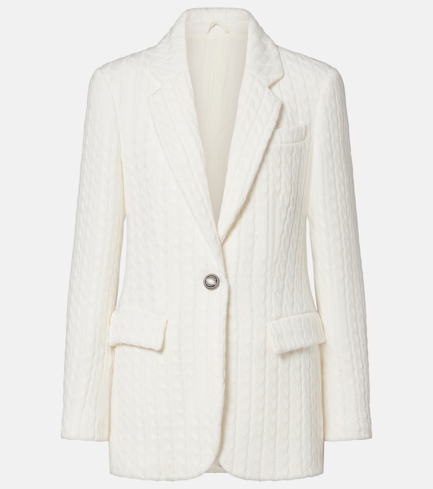 Blazer in cotone a trecce