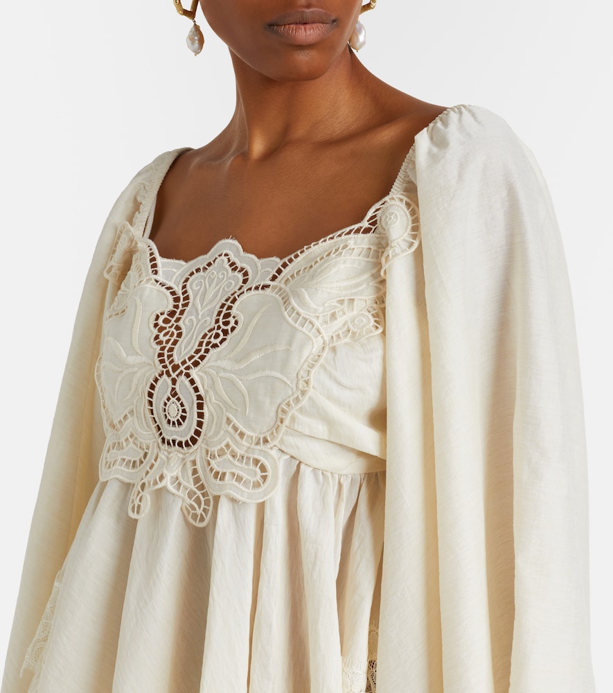  Blumarine Blumarine Bestickte Bluse Mit Spitze 