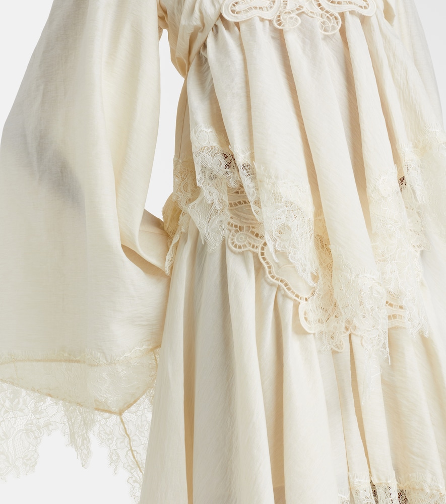  Blumarine Blumarine Bestickte Bluse Mit Spitze 