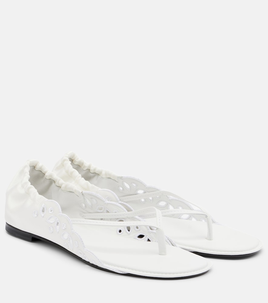 Jacquemus Satin thong sandals