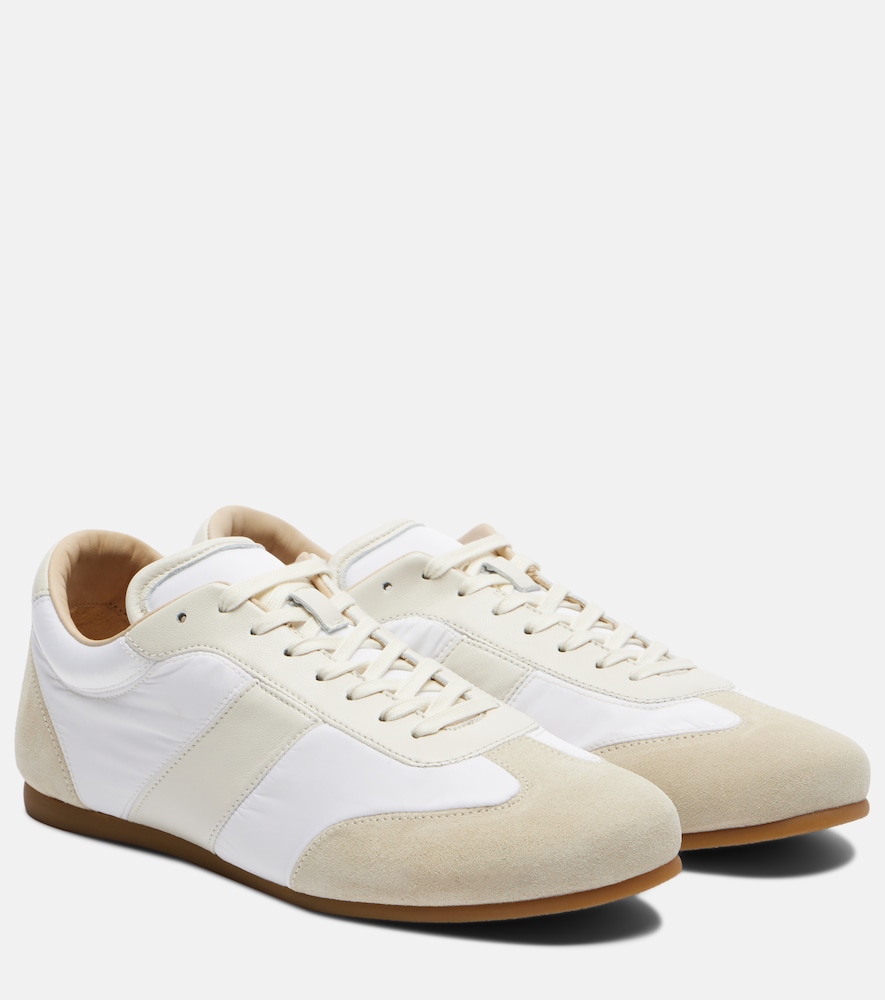 Lemaire Soft suede-trimmed sneakers