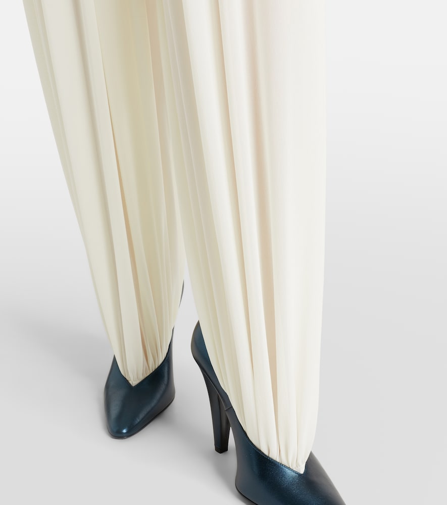  Alaia Alaia Silk-blend Wide-leg Pants 