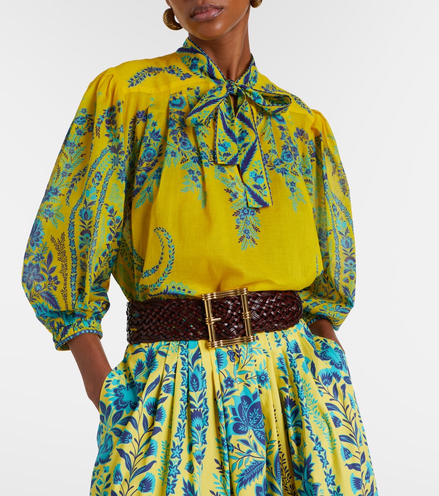 Etro Floral cotton top
