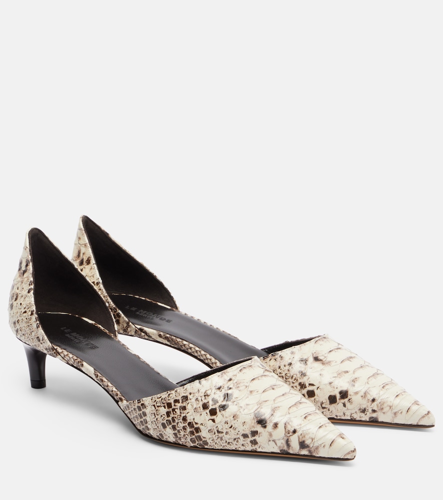 Le Monde Beryl Le Monde Béryl Dakota snake-effect leather pumps