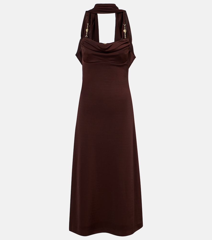 Rebecca Vallance Isla scarf-detail midi dress