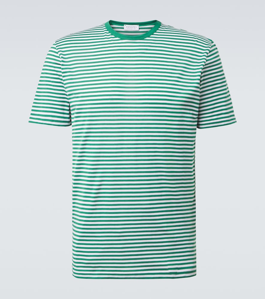 Sunspel Striped cotton T-shirt