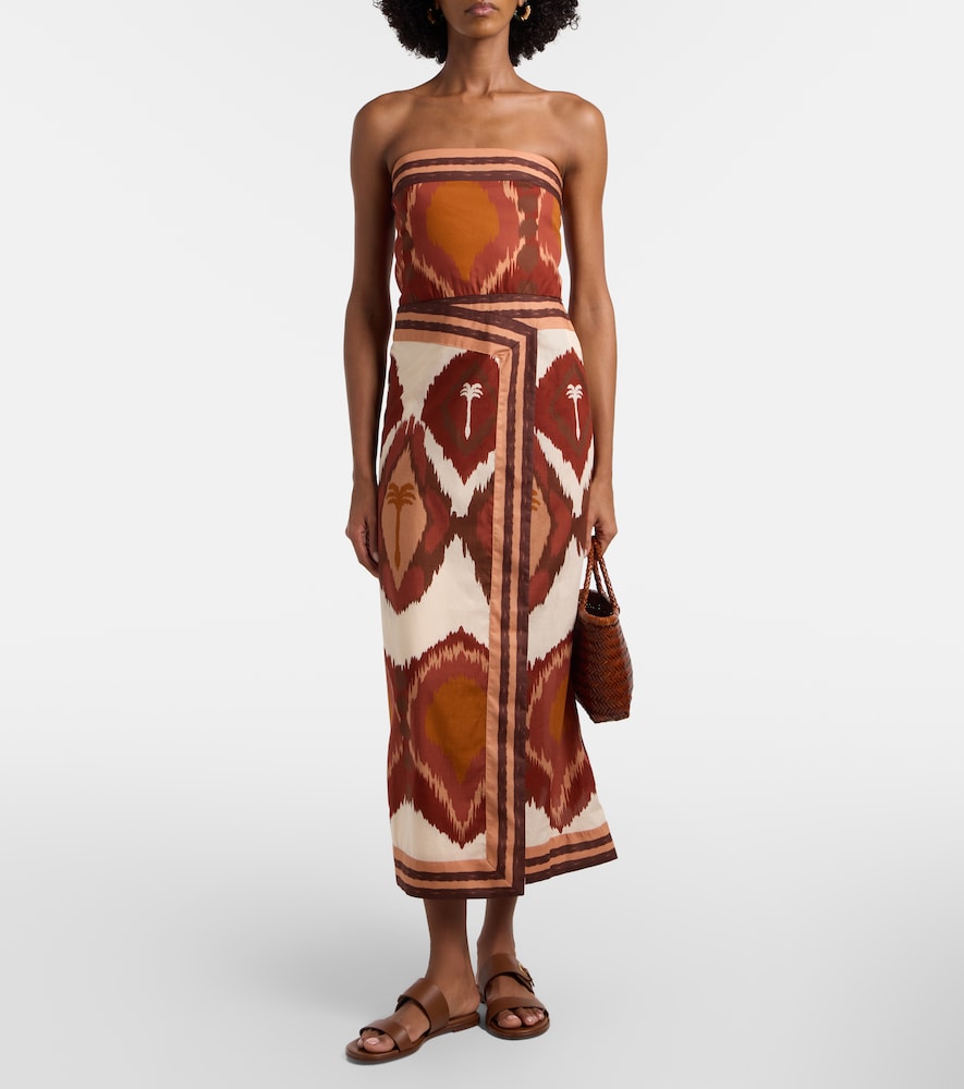 Johanna Ortiz Printed cotton wrap dress