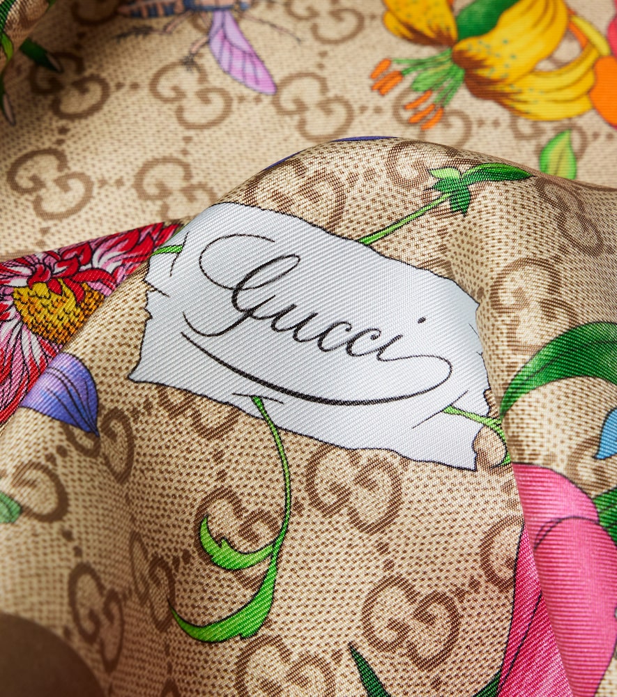  Gucci Gucci Tuch Gg Aus Seiden-twill 