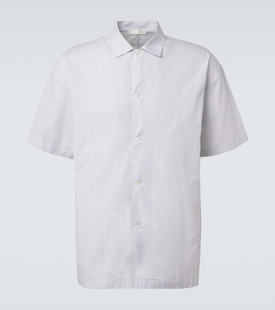 The Row Men's White Palone Striped Cotton Shirt UK Size 15,5 - Mytheresa