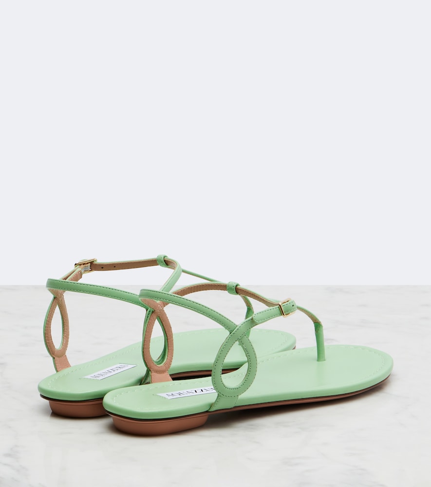 Almost Bare Leather Thong Sandals
