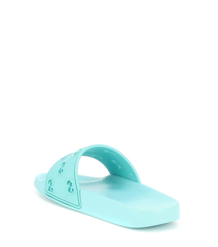 GUCCI GG rubber slides,P00441453