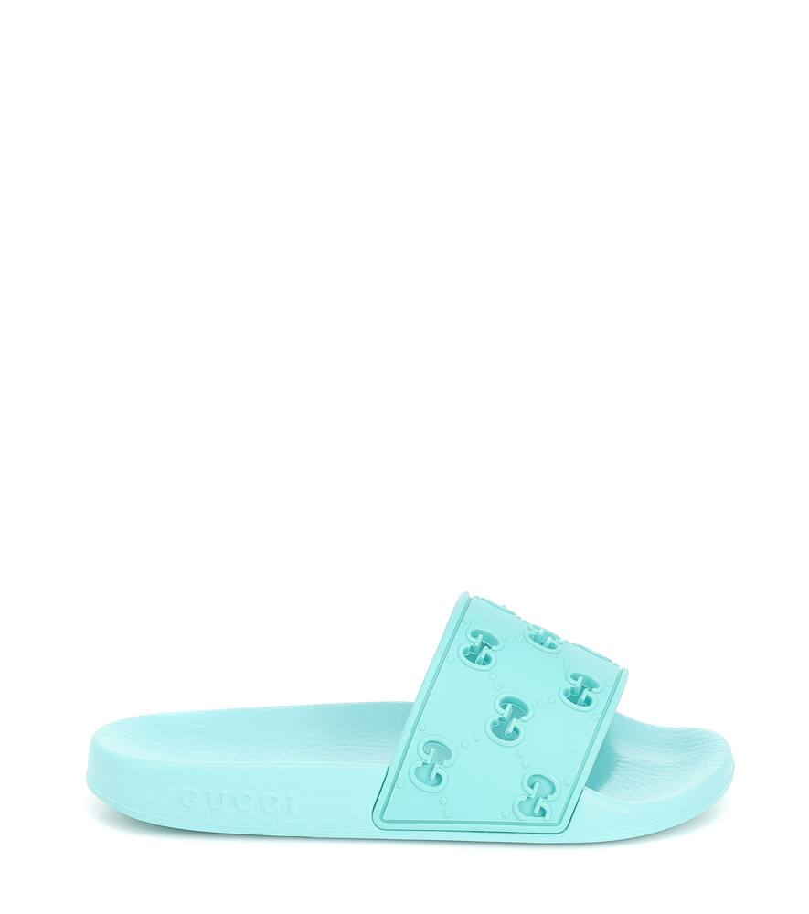 GUCCI GG rubber slides,P00441453