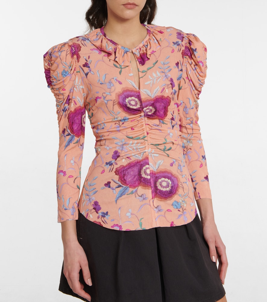  Isabel Marant Isabel Marant Jen Floral Velvet Top 