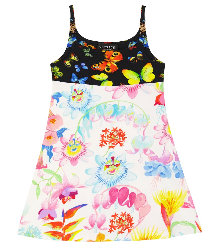 Versace Kids Jardin jersey dress