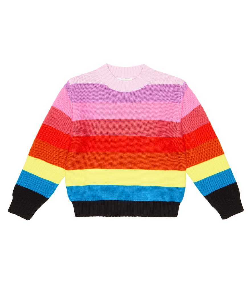 Stella McCartney Kids Striped cotton and wool sweater