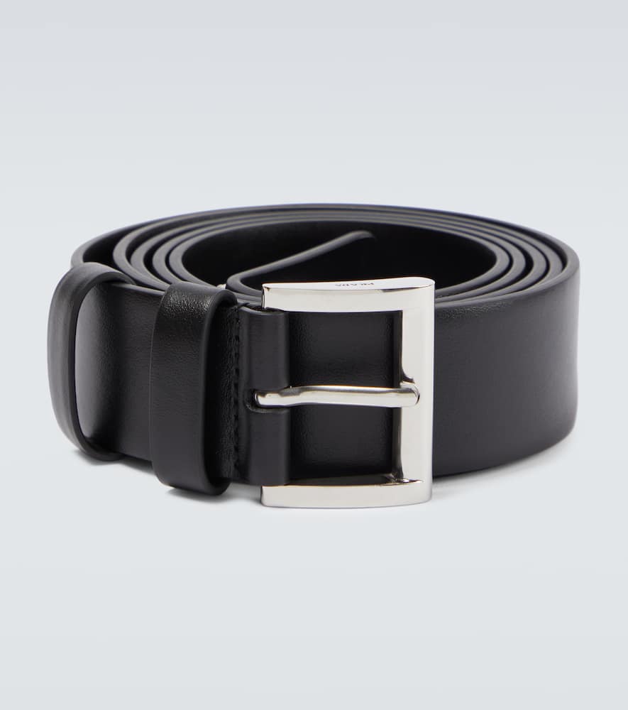 Prada Logo leather belt