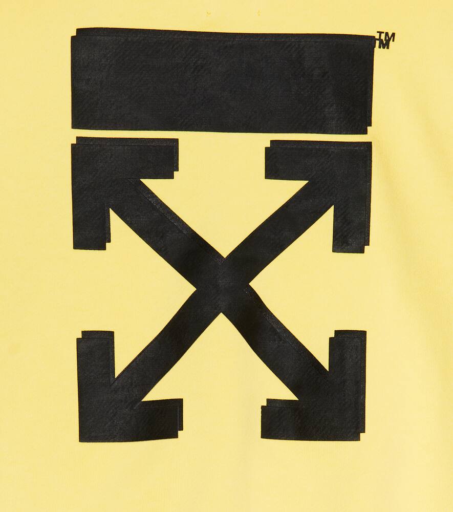 Off-white Rubber Arrow Sweatshirt In Yellow