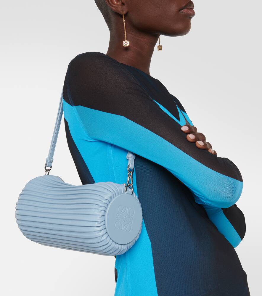 Shop Loewe Bracelet Leather Shoulder Bag In Blue