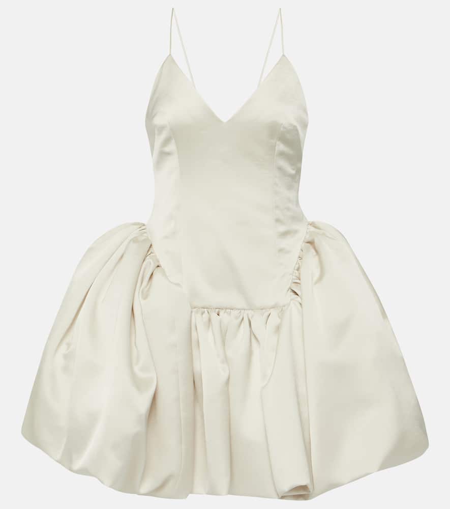 Bridal Estelle satin twill minidress