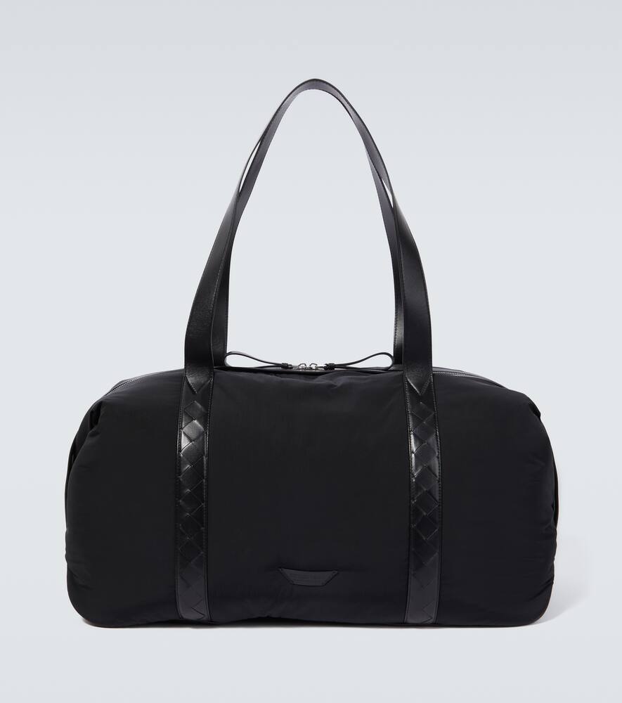 Bottega Veneta Crossroad Large leather-trimmed duffel bag