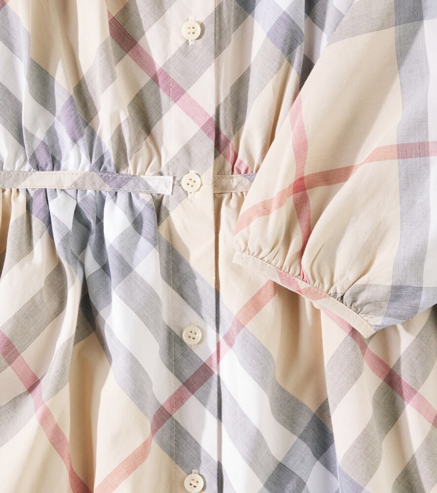  Burberry Kids Burberry Kids Kleid Burberry Check Aus Baumwolle 