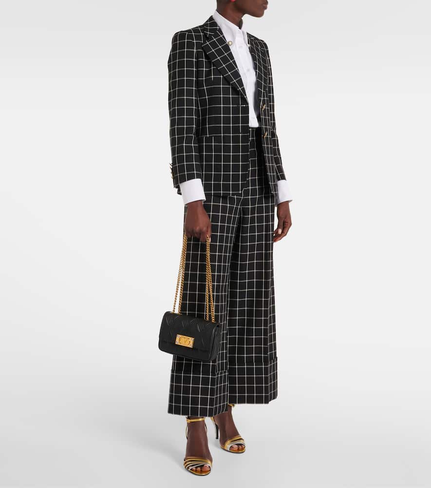 VALENTINO GARAVANI QUILTIE 67 SMALL LEATHER SHOULDER BAG