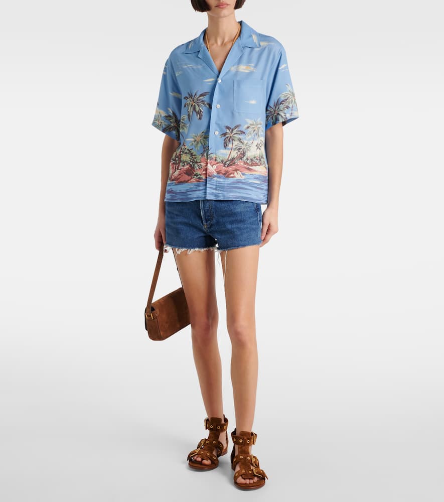 Polo Ralph Lauren Printed Shirt In Blue