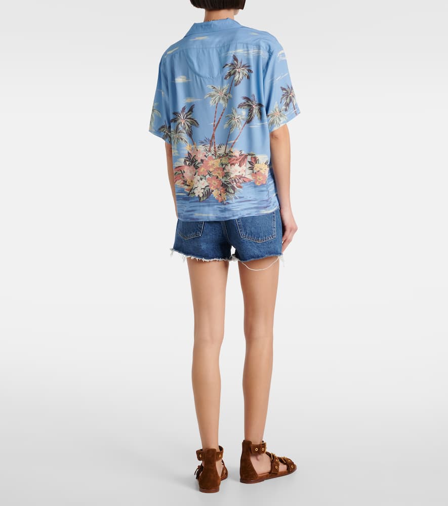 Polo Ralph Lauren Printed Shirt In Blue