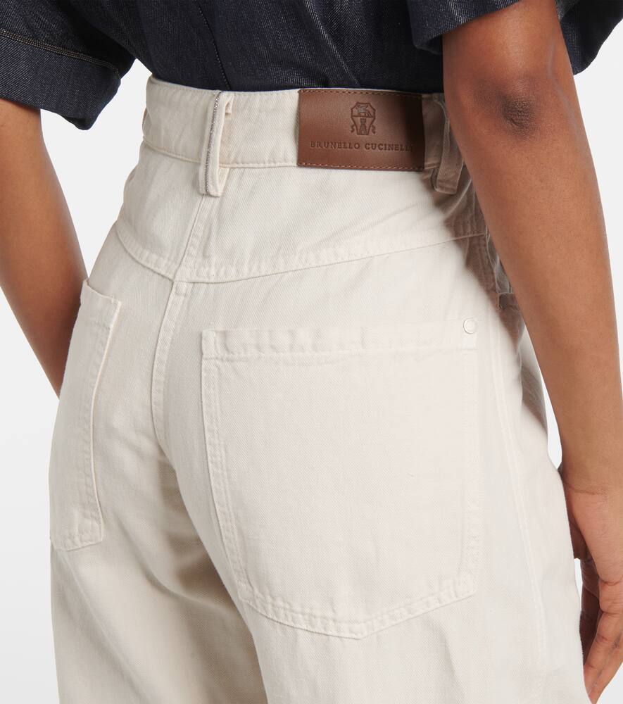 Brunello Cucinelli Wide-leg Jeans In White